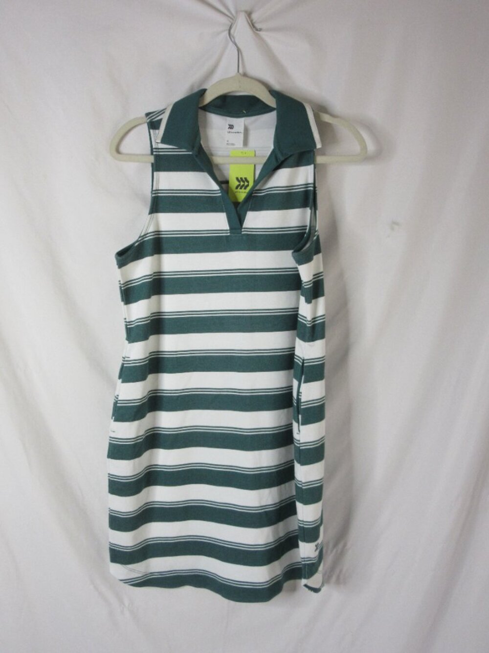 All in Motion Dress Activewear Polo Tennis Green Stripes Size Medium NWT - Picture 2 of 9
